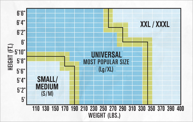 Universal Size Chart